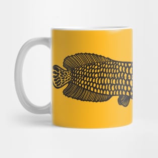 Arapaima - huge freshwater fish hand drawing Mug